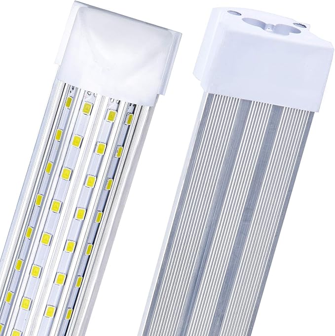 8ft LED Shop Light Fixture, 144W 18500LM 6000K, Cold White, U Shape, Hight by DOUYIDOUBEST-LEDLIGHTING