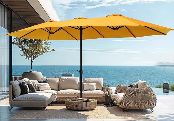 PHI VILLA 15ft Large Patio Umbrellas - Image 7