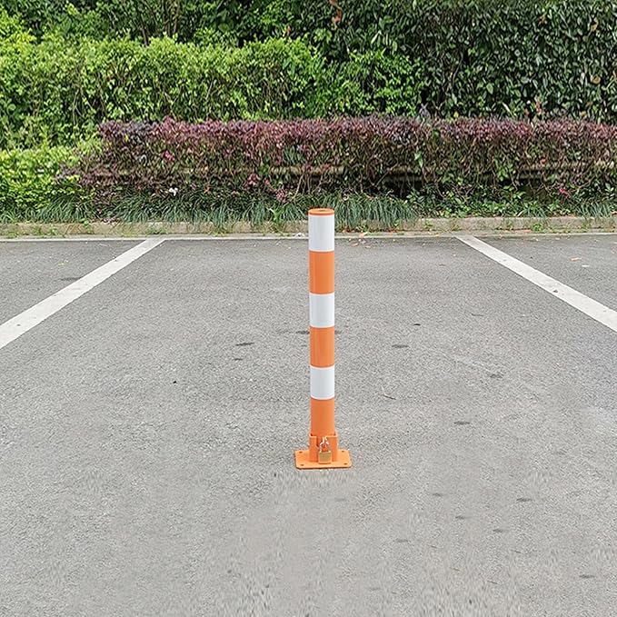Steel Safety Bollard Post, Traffic Safety Bollard, Lockable Parking Pole - Image 7