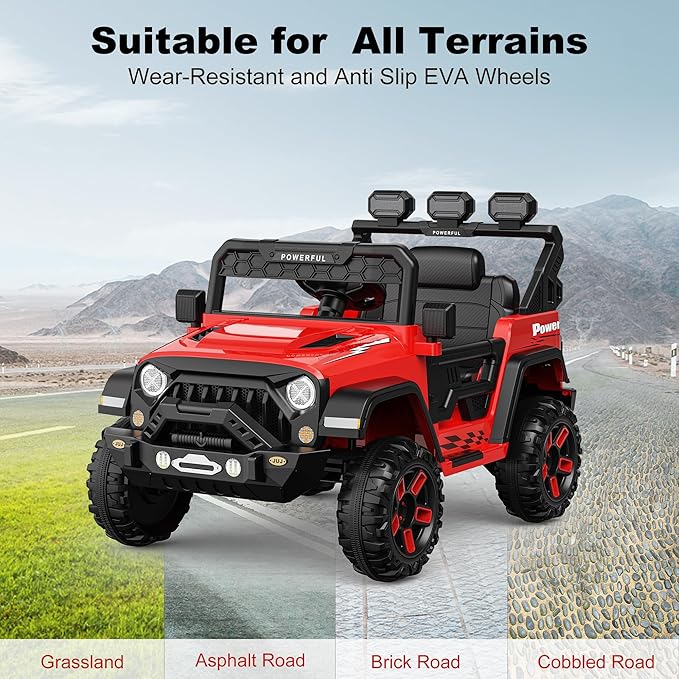 12V Kids Ride On Car with Parent Remote Control, Electric Car - Image 5