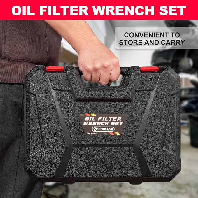 Spurtar Swivel Oil Filter Wrench Set of 7, Adjustable Wrench 2-3/4" to 5-1/4" - Image 9