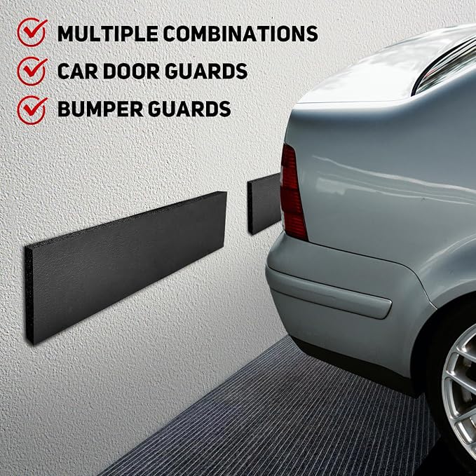 ROBLOCK 4 PCS Garage Wall Protector 17.5x4 inch, Self Adhesive Garage Wall - Image 6