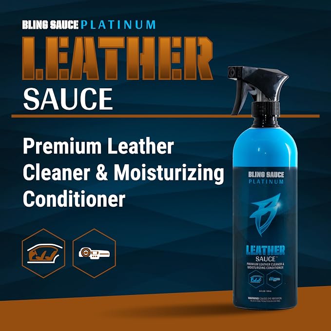 Bling Sauce Platinum: Leather Sauce, 2 in 1 Cleaner and Conditioner - Image 3