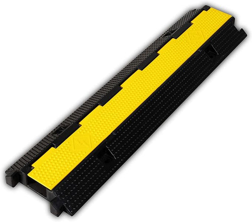 1 Pack Rubber Cable Ramp Hose Cable Protector Ramp 1 Channel 22000Lbs Load by F+COME