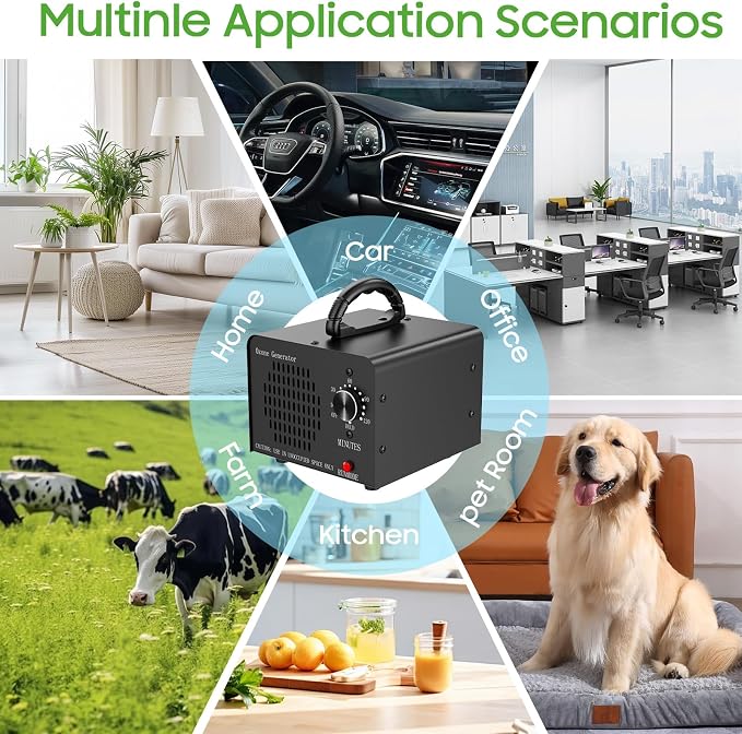 Ozone Generator Machine 60, High Capacity Ozone Odor Eliminator Removal Air - Image 3