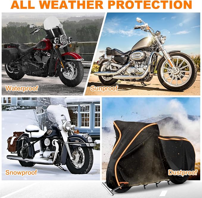 420D Waterproof Motorcycle Cover - Image 5