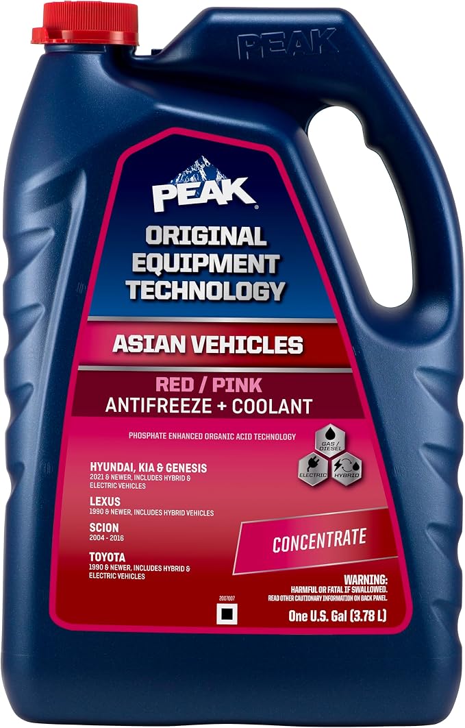 PEAK OET Extended Life Red/Pink Concentrate Antifreeze/Coolant by PEAK