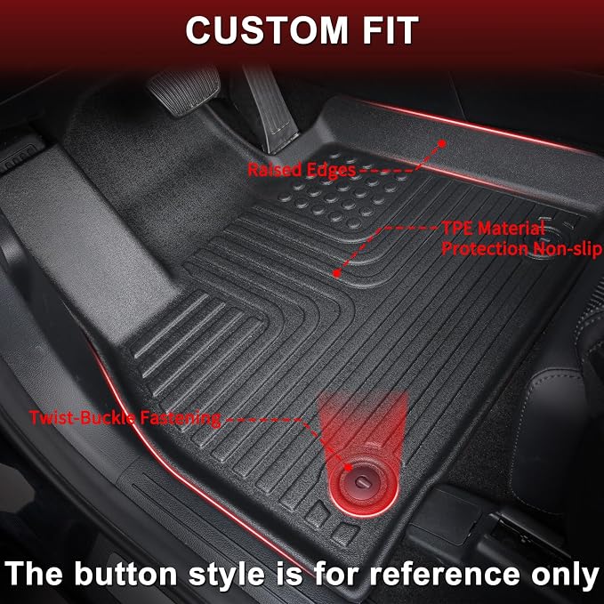 Wayhigh-All Weather Floor Mats and Cargo Liners Set Fit - Image 2