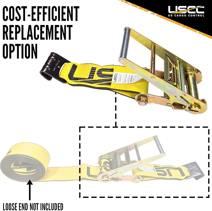 US Cargo Control Heavy Duty Yellow Fixed End - Image 2