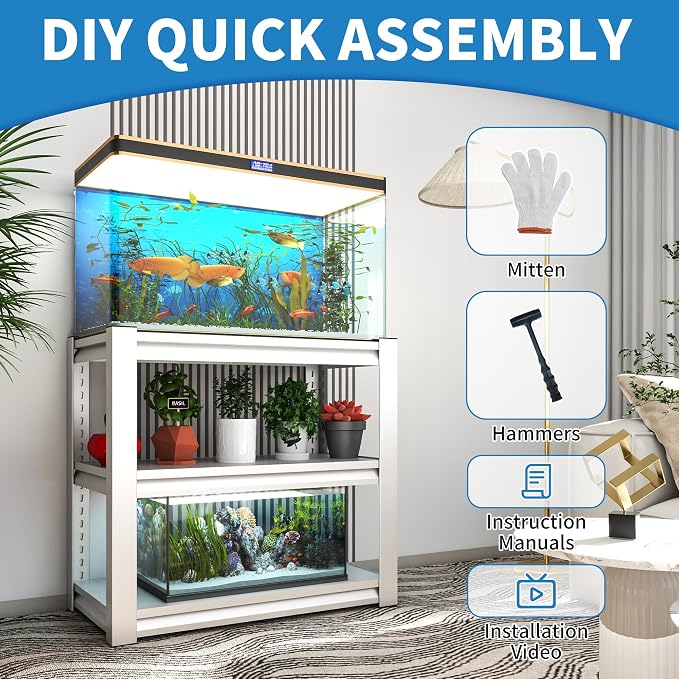 White 3-Tier Metal Shelving Heavy Duty Small Storage Racks, Utility Garage - Image 5