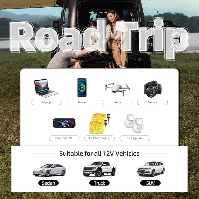 SUNWHEEL 500W Power Inverter DC 12V to 110V AC Car Inverter - Image 9