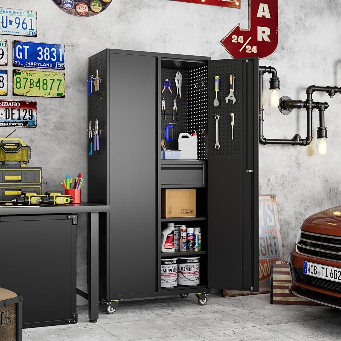 71" Metal Garage Storage Cabinet - Image 2