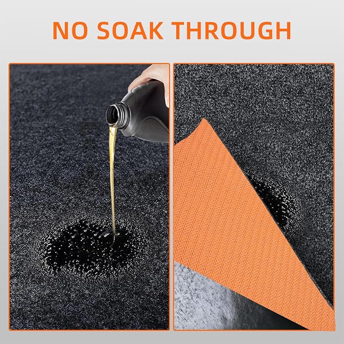 Garage mats for Floor Upgraded, 17 x 7.4 Ft, Garage Floor mats for Under car - Image 3