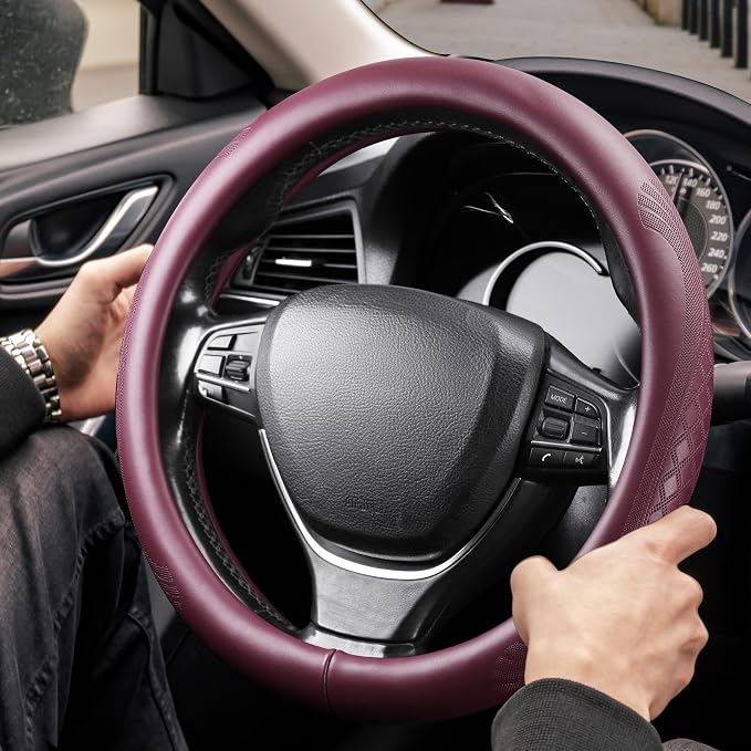 【2025 Model】 High-Grade Real Cowhide Steering Wheel Cover - Image 2
