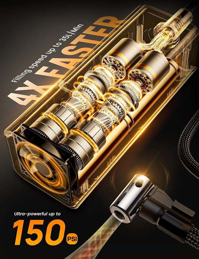 Lamicall Portable Car Tire Inflator - Image 3