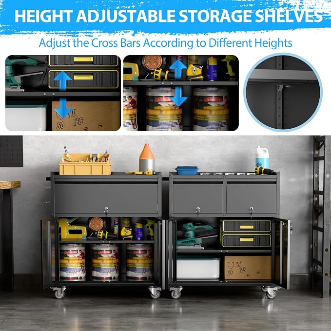 Metal Garage Storage Cabinet - Image 4