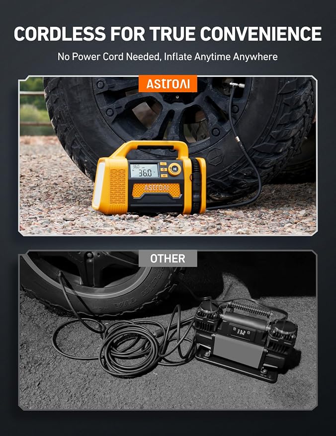 AstroAI TC3 Air Compressor Portable Tire Inflator Offroad Air Compressor - Image 8