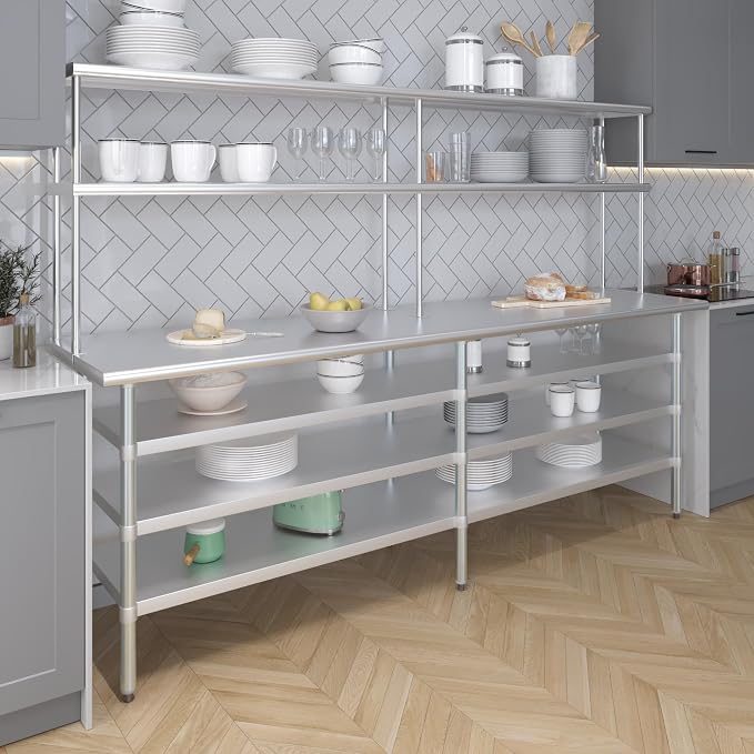 Amgood 24" x 60" Stainless Steel Work Table - Image 5