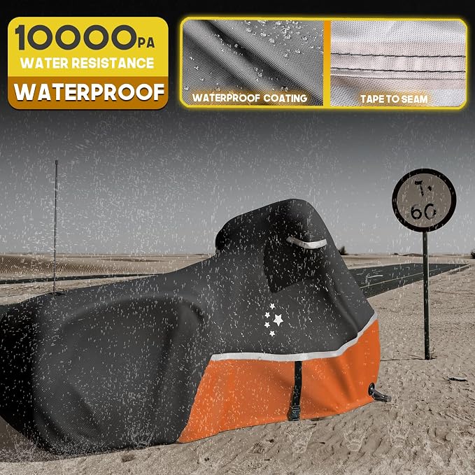 Motorcycle Cover Storage for Touring Models Harley Davidson Road King, Road - Image 3