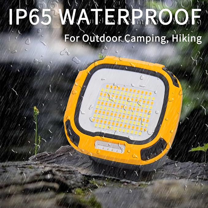 2 Pack Magnetic Work Light Rechargeable 5000Lumens, LED Flood Light - Image 8