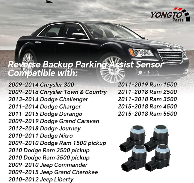 1EW63TZZAA 4Pcs Reverse Backup Parking Assist Sensor Compatible - Image 3