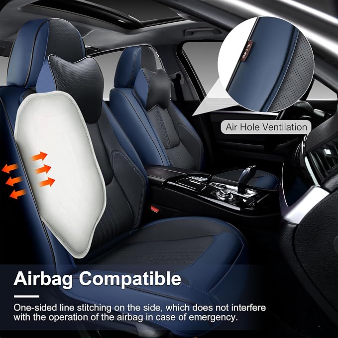 Front Seat Covers, 2 Pieces Universal Seat Covers - Image 4