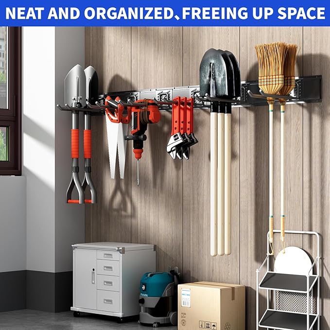 Garage Organization Tool Organizer Wall Mount, 48inch Heavy Duty Garden Tool - Image 6