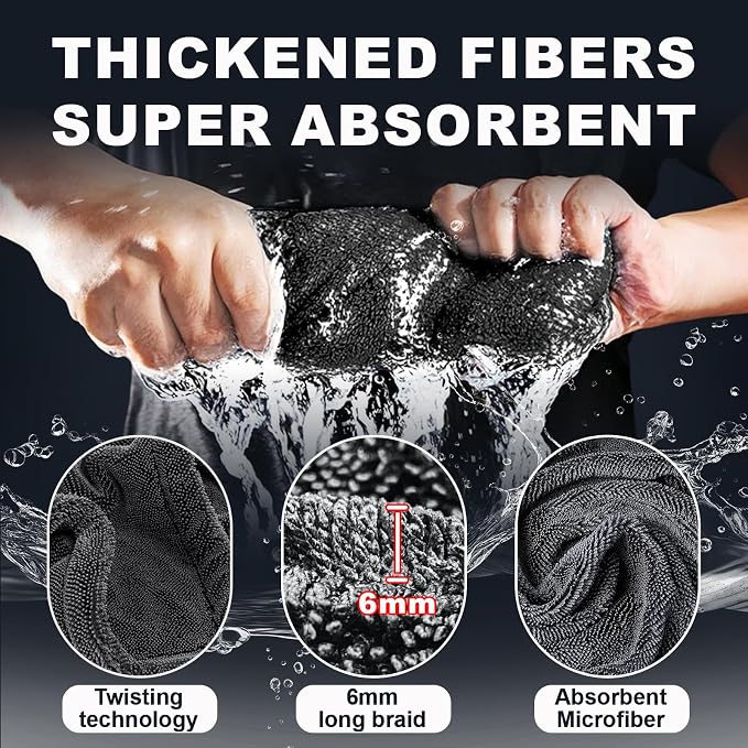 2-Pack Car Drying Towel, 1500 GSM Double Sided Microfiber Towels - Image 3