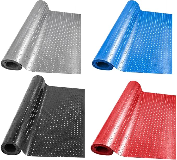 Boshen 5Ft x 12Ft Garage Floor Mat 2.5mm Thickened Rubber Flooring Roll 60sqft - Image 5