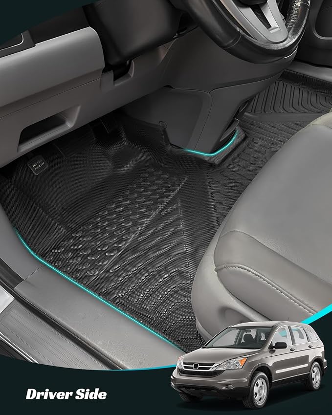 Car Floor Mats for Honda CRV 2007-2011 Full Set, All Weather Floor Liners - Image 5