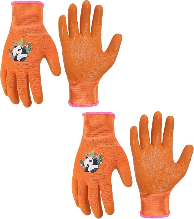 HANDLANDY 2 Pairs Kids Gardening Gloves, Toddler Children Garden Yard Work by HANDLANDY