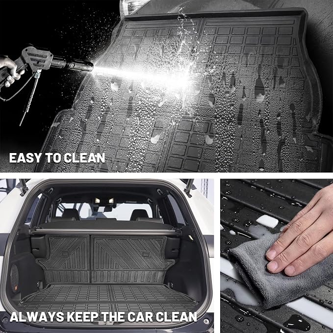 Vanseno Compatible for 2019-2024 2025 Toyota Rav4 Cargo Mat Rear Trunk Mat - Image 6