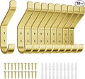 10-Pack Coat Hooks Wall Mounted: 20LB Heavy Duty Hanger by susswiff