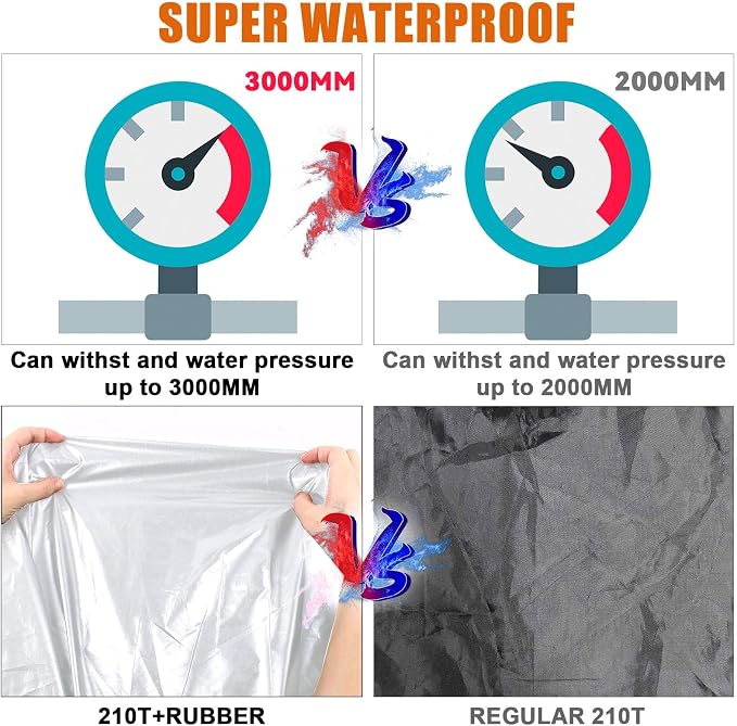Silver Car Cover Waterproof All Weather Compatible - Image 3
