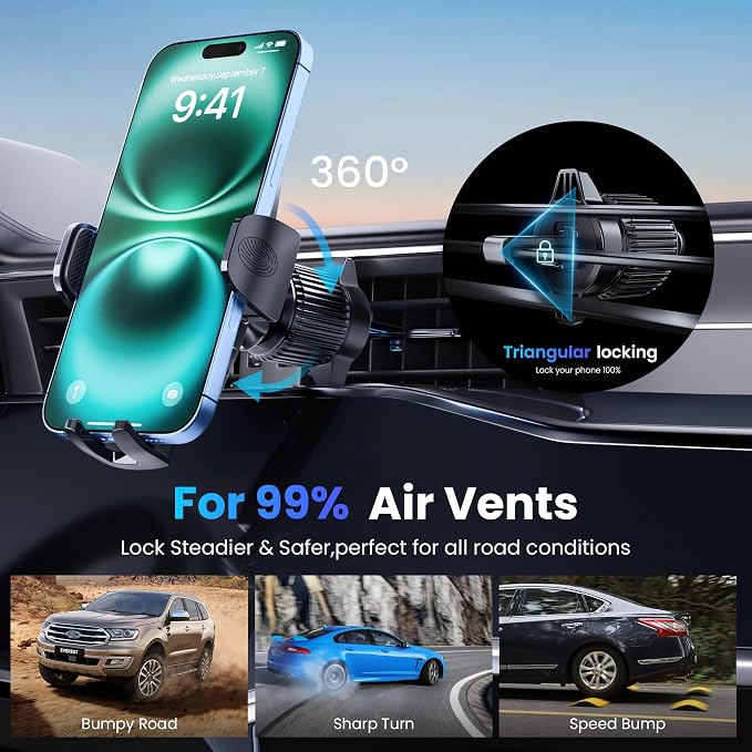 Car Phone Holder, Universal Phone Mount - Image 5