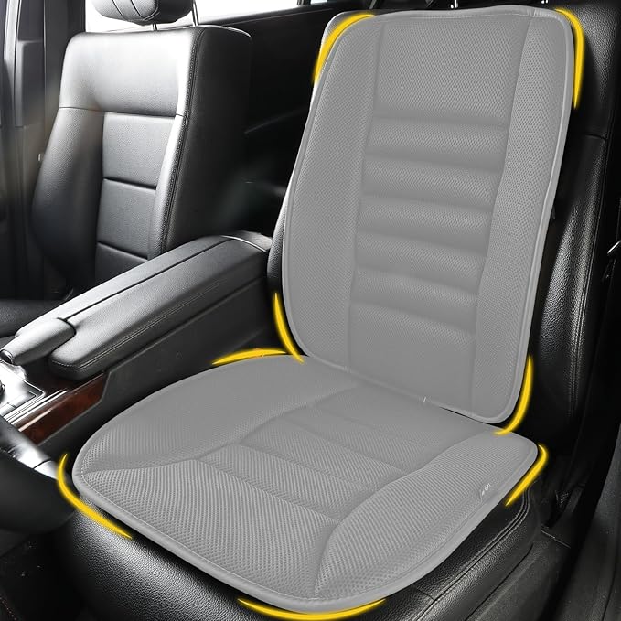 Car Seat Cushion with Back Support Pillow, Comfy Lumbar Support & Seat Cushion by LoftyAim