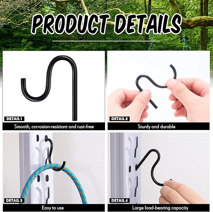 Blulu 10 Pcs 2'' Long Shed Hooks Shed Accessories - Image 4