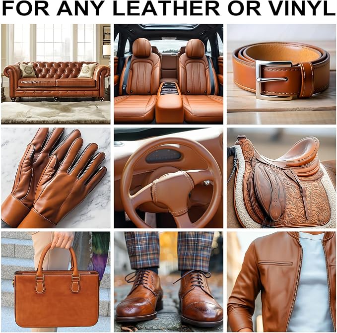 Leather Recoloring Balm, 10oz Leather Color Restorer Leather Repair Kit - Image 2