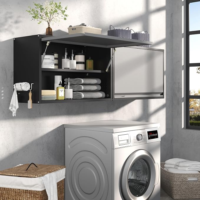 Metal Wall Cabinet with Adjustable Shelves, Doors - Image 9