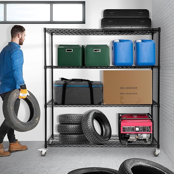 Rengue 4-Tier Wire Shelving - Image 2