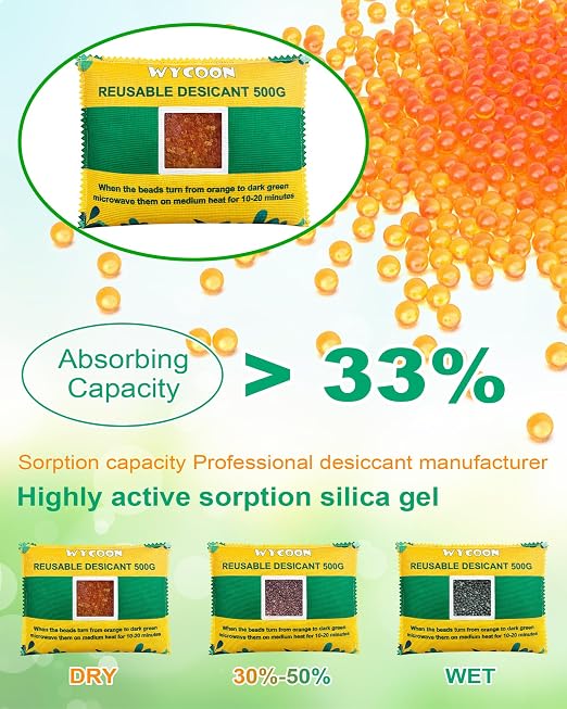 Rechargeable Desiccant Pack 6 x 500g, Moisture Absorber - Image 3