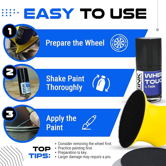 Premium Tesla Wheel Curb Rash Repair Kit - Image 6