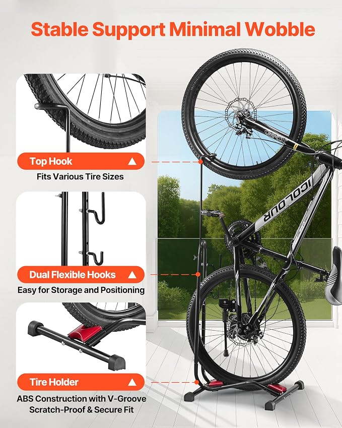 VEVOR Bike Rack, Upright Bike Stand Floor - Image 6