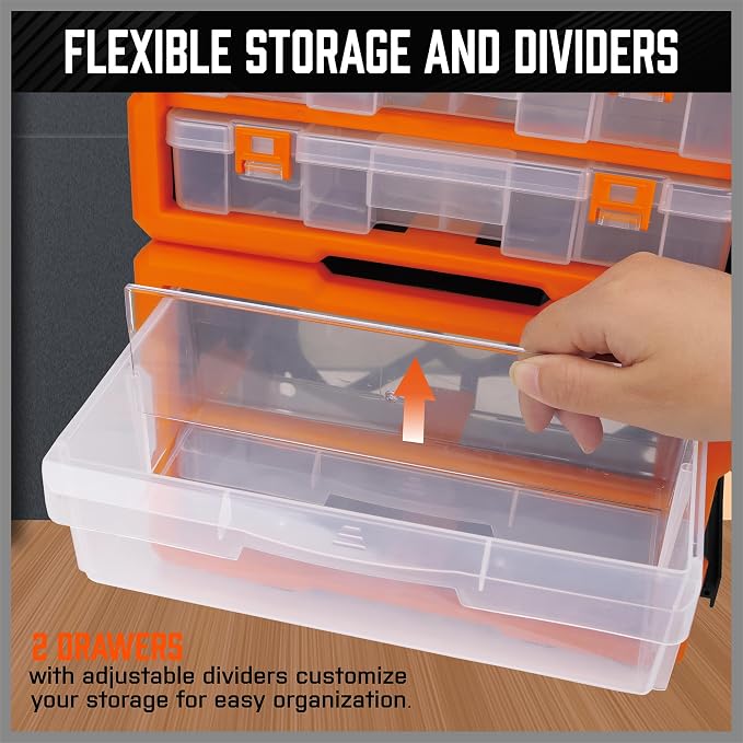 HORUSDY 38-Drawer Durable Screw Organizer, Small Parts Organizer - Image 6