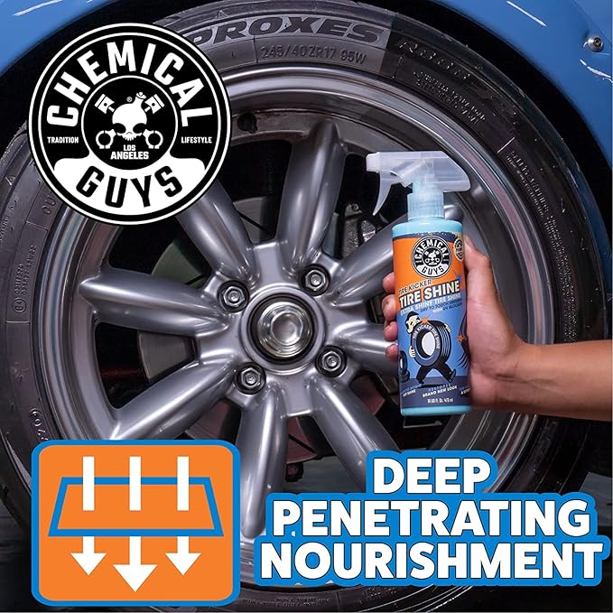 Chemical Guys Tire Kicker Sprayable Extra Glossy Tire Shine Safe - Image 4