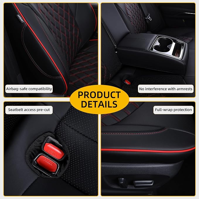 Custom Fit Camry Seat Covers for Toyota Camry LE, SE Nightshade 2018-2024 Full - Image 6
