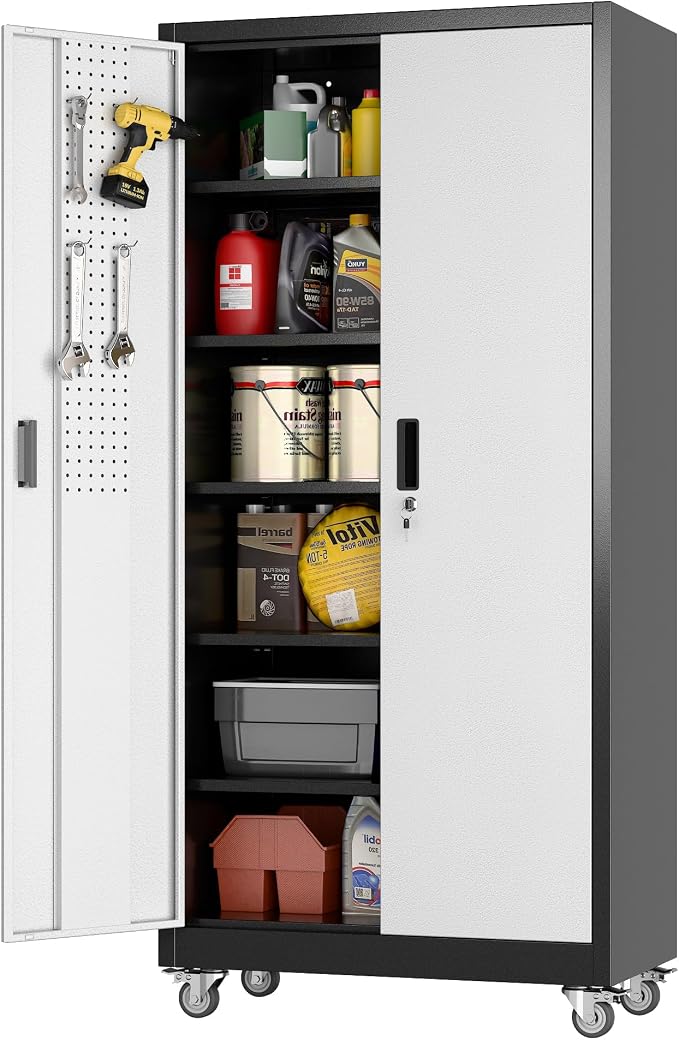 71"H×32"W×16"D Garage Storage Cabinet - Image 9