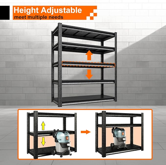 Garage Storage Shelves Heavy Duty, 48”W Garage Shelving and Storage Rack - Image 5