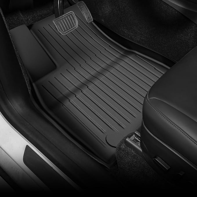 OEDRO Floor Mats 9 Pcs Fits for Tesla Model Y 7-Seater 2024-2020 Custom Fit All - Image 3
