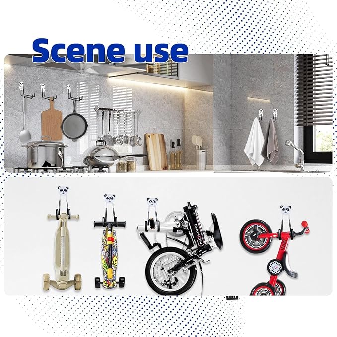 GPANDAG Garage Hooks Heavy Duty, Large Wall Mount Hanger Rack Garage Storage - Image 2